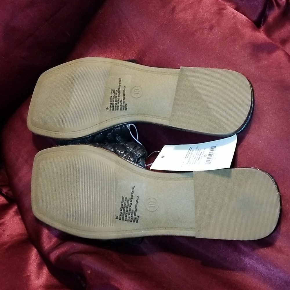 NWT size 10 memory foam foot bed padded sandal slide slippers - Picture 6 of 7